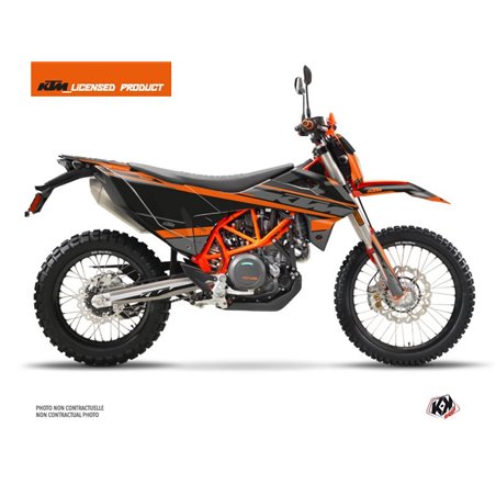 Kit Deco Moto Cross Breakout KTM 690 ENDURO R Noir Orange