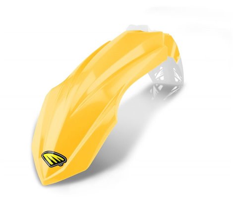 Garde Boue Avant YAMAHA - Jaune / Blanc 