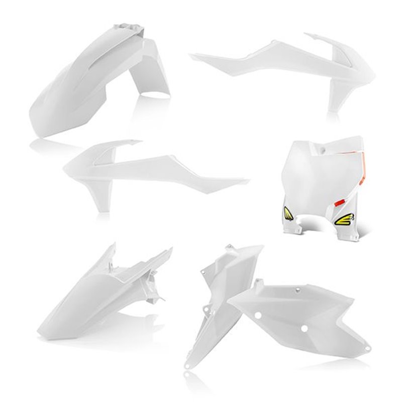 Kit Plastique Cycra 5 Elements KTM SX/SXF 16 - Blanc