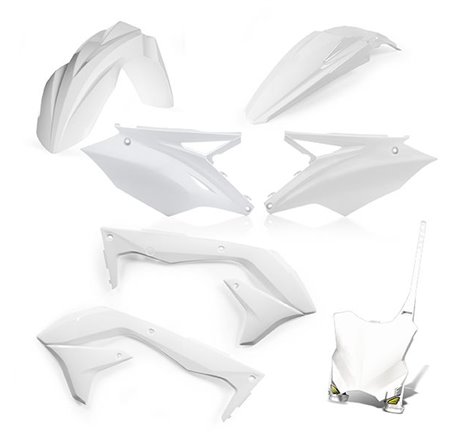 Kit Plastique Cycra 5 Elements KAWASAKI KXF450 18 - Blanc