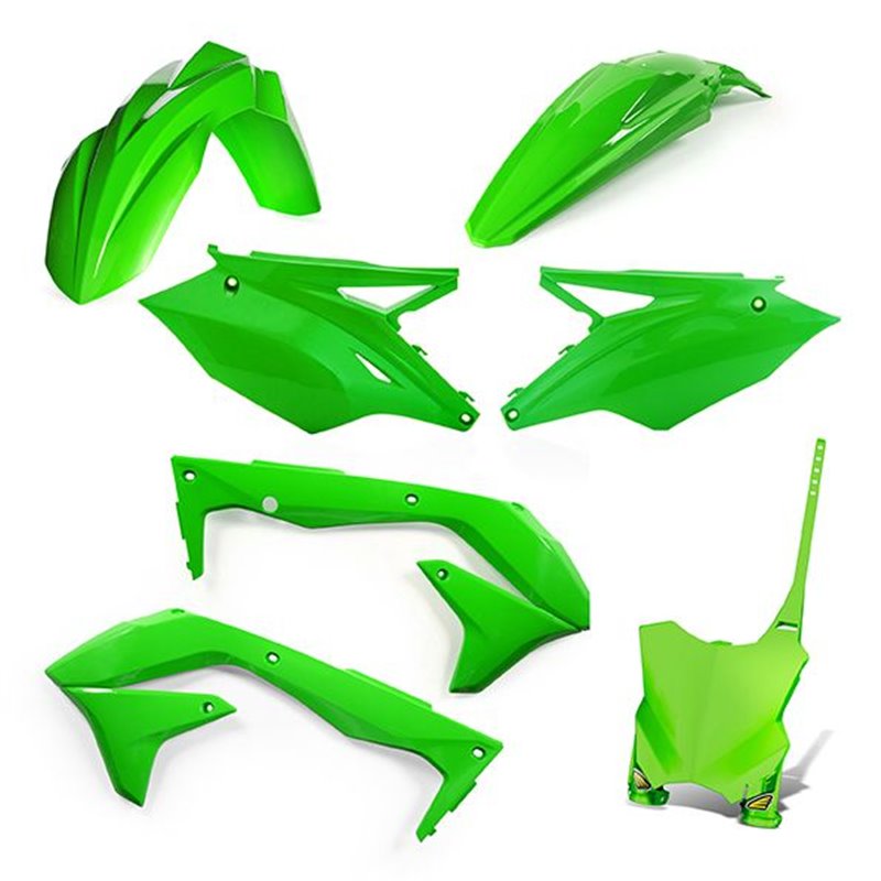 Kit Plastique Cycra 5 Elements KAWASAKI KXF450 18 - Vert