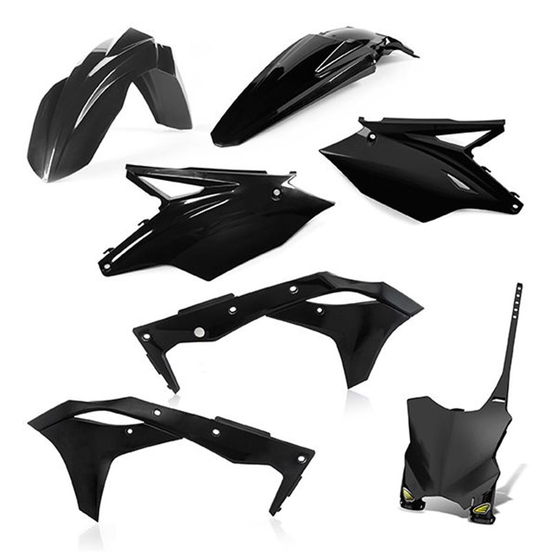 Kit Plastique Cycra 5 Elements KAWASAKI KXF250 18 - Noir