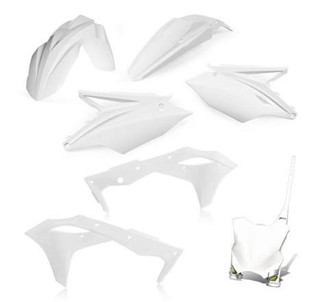 Kit Plastique Cycra 5 Elements KAWASAKI KXF250 18 - Blanc