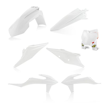 Kit Plastique Cycra 5 Elements KTM SX/SXF 19 - Blanc