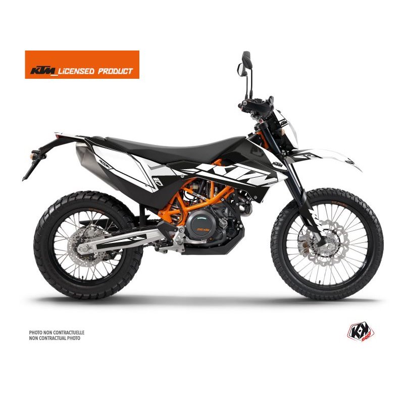Kit Deco Moto Cross Reflex KTM 690 ENDURO R Blanc