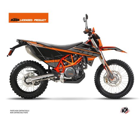 Kit Deco Moto Cross Breakout KTM 690 ENDURO R Noir Orange