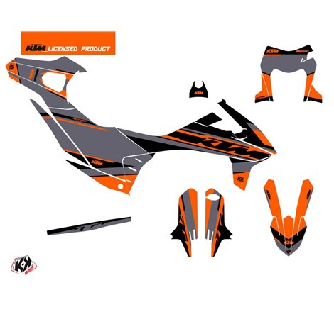 Kit Deco Moto Cross Breakout KTM 690 SMC R Gris