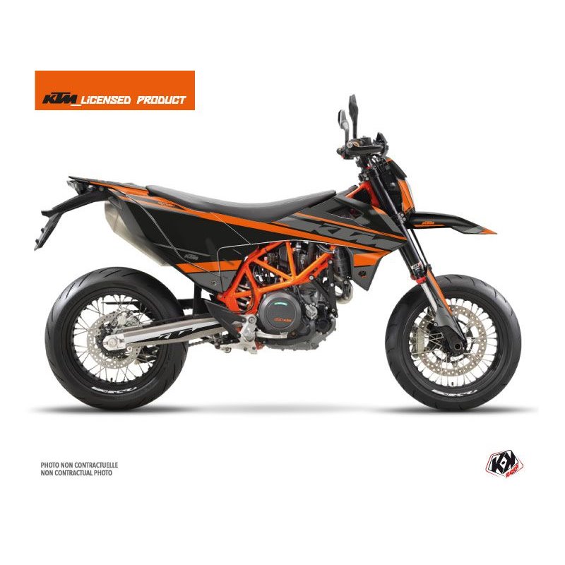 Kit Deco Moto Cross Breakout KTM 690 SMC R Noir Orange