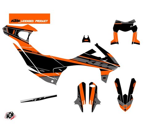 Kit Deco Moto Cross Breakout KTM 690 SMC R Noir Orange