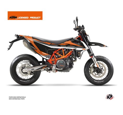Kit Deco Moto Cross Rift KTM 690 SMC R Noir Orange