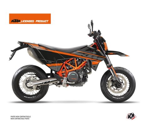 Kit Deco Moto Cross Breakout KTM 690 SMC R Noir Orange