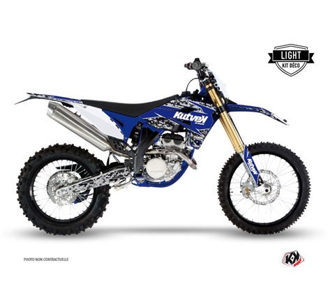 Kit Deco Moto Cross Predator Sherco 250 SE R Noir Bleu LIGHT