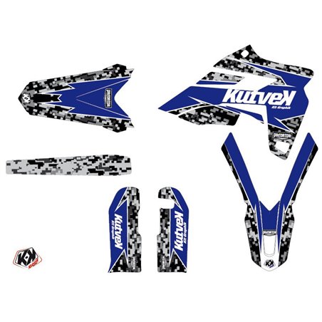 Kit Deco Moto Cross Predator Sherco 250 SE R Noir Bleu LIGHT