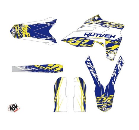 Kit Deco Moto Cross Eraser Sherco 250 SE R Blanc Jaune LIGHT