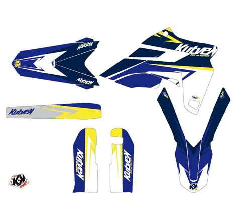 Kit Deco Moto Cross Stage Sherco 300 SE R Blanc Jaune LIGHT