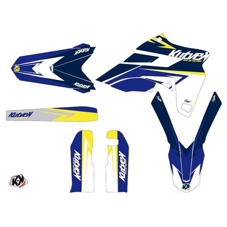 Kit Deco Moto Cross Stage Sherco 300 SE R Blanc Jaune LIGHT