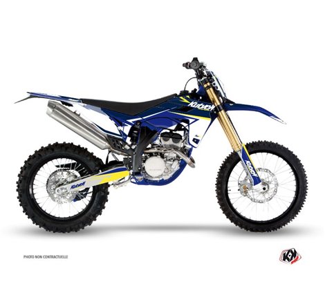 Kit Deco Moto Cross Stage Sherco SE / SEF Blanc Jaune