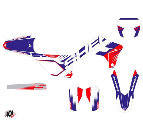 Kit Deco Moto Cross Fast Sherco SE / SEF  Rouge
