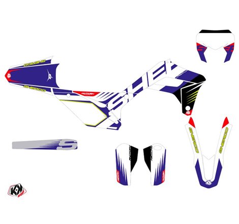Kit Deco Moto Cross Fast Sherco SE / SEF Blanc