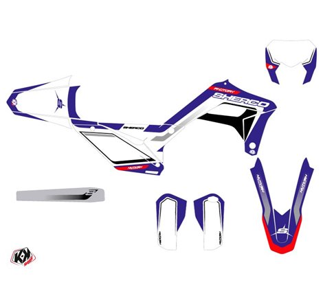 Kit Deco Moto Cross Skratch Sherco SE / SEF Bleu