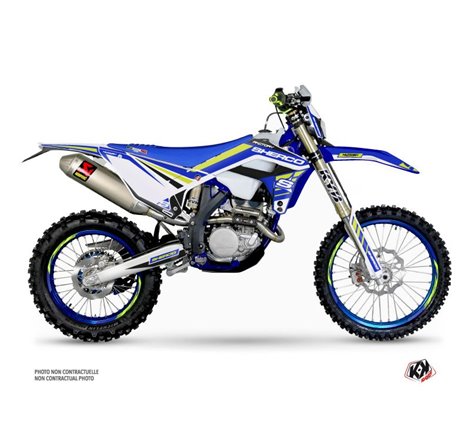 Kit Deco Moto Cross Stam Sherco SE / SEF Bleu