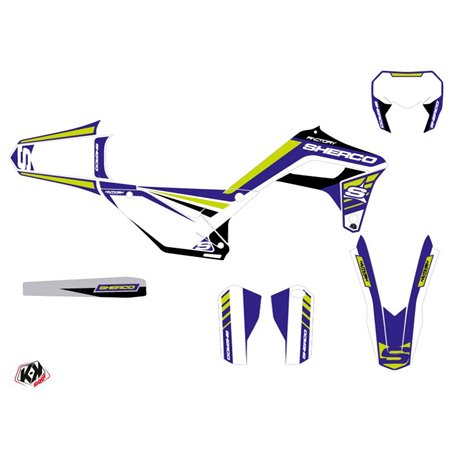 Kit Deco Moto Cross Stam Sherco SE / SEF Bleu