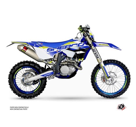 Kit Deco Moto Cross Aktiv Sherco SE / SEF Bleu