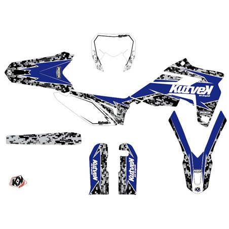 Kit Deco Moto Cross Predator Sherco SE / SEF  Noir Bleu