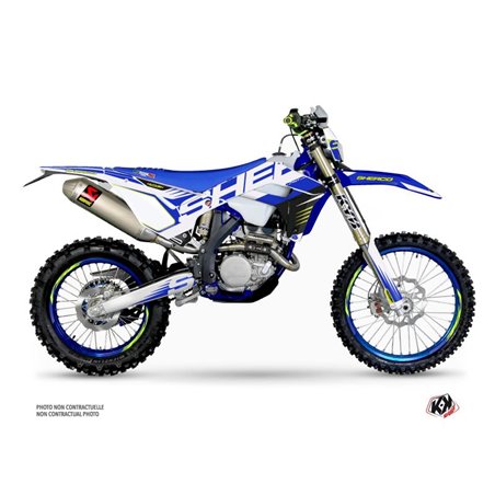 Kit Deco Moto Cross Fast Sherco SE / SEF Bleu