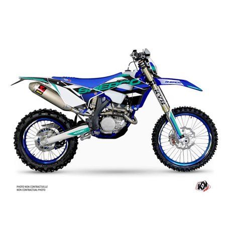 Kit Deco Moto Cross Aktiv Sherco SE / SEF Turquoise