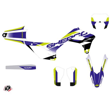 Kit Deco Moto Cross Aktiv Sherco SE / SEF Bleu