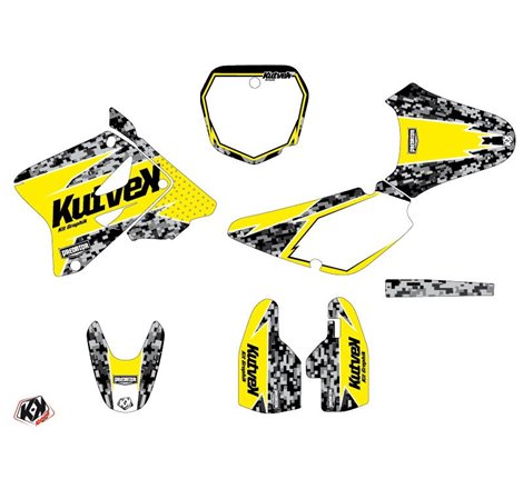 Kit Deco Moto Cross Predator Suzuki 85 RM Jaune