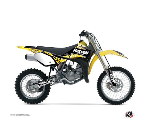 Kit Deco Moto Cross Predator Suzuki 85 RM Noir Jaune