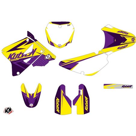 Kit Deco Moto Cross Stage Suzuki 85 RM Jaune Violet