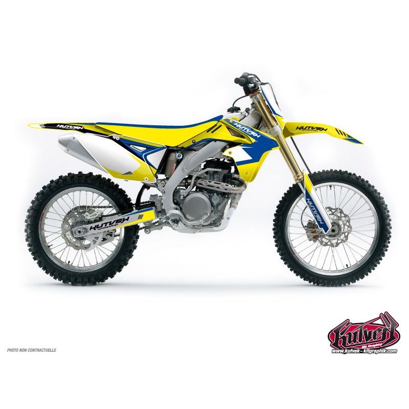 Kit Deco Moto Cross Chrono Suzuki 85 RM Bleu