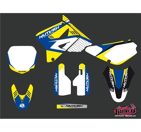 Kit Deco Moto Cross Chrono Suzuki 85 RM Bleu