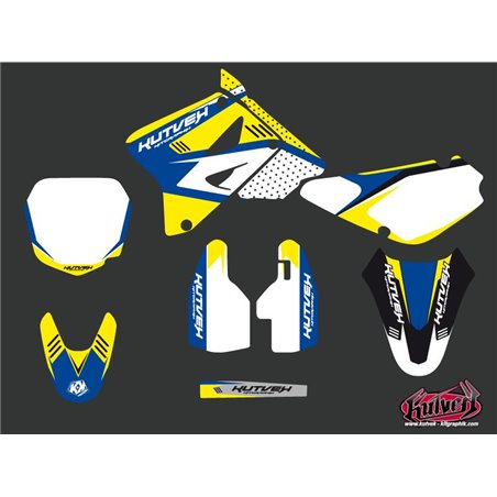 Kit Deco Moto Cross Chrono Suzuki 85 RM Bleu