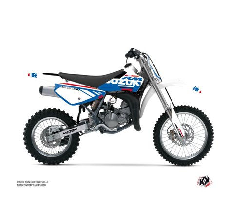 Kit Deco Moto Cross Grade Suzuki 85 RM Blanc
