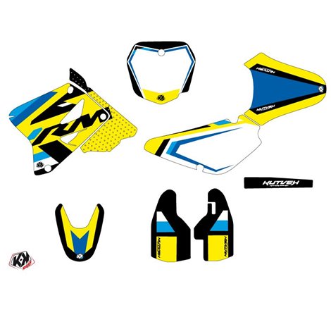 Kit Deco Moto Cross Label Suzuki 85 RM Bleu