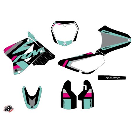 Kit Deco Moto Cross Label Suzuki 85 RM Turquoise