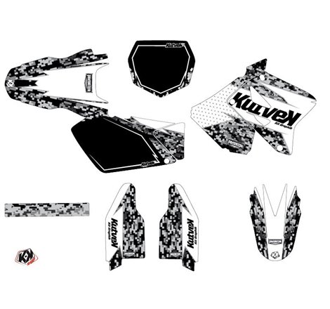 Kit Deco Moto Cross Predator Suzuki 125 RM Blanc