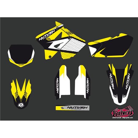 Kit Deco Moto Cross Chrono Suzuki 125 RM Noir