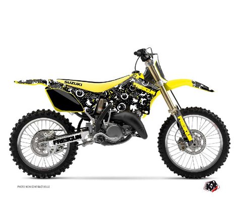 Kit Deco Moto Cross Freegun Eyed Suzuki 125 RM Jaune
