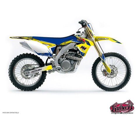 Kit Deco Moto Cross Pulsar Suzuki 125 RM Bleu