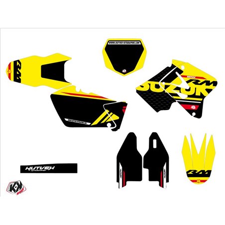 Kit Deco Moto Cross Grade Suzuki 125 RM Rouge