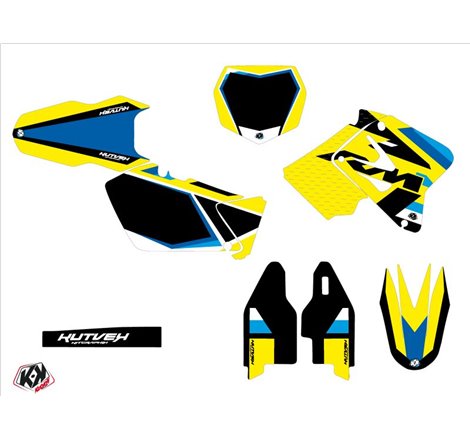 Kit Deco Moto Cross Label Suzuki 125 RM Bleu
