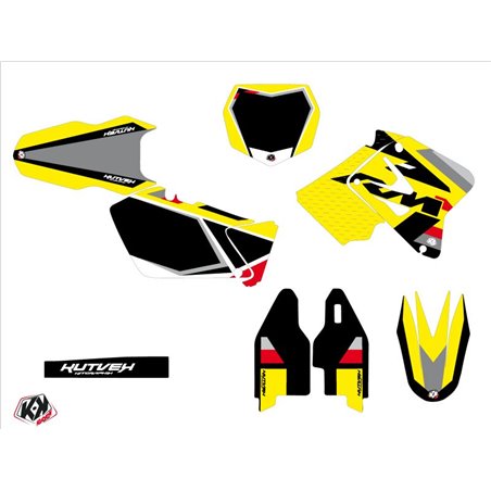 Kit Deco Moto Cross Label Suzuki 125 RM Noir