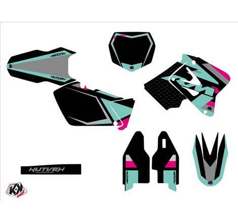 Kit Deco Moto Cross Label Suzuki 125 RM Turquoise