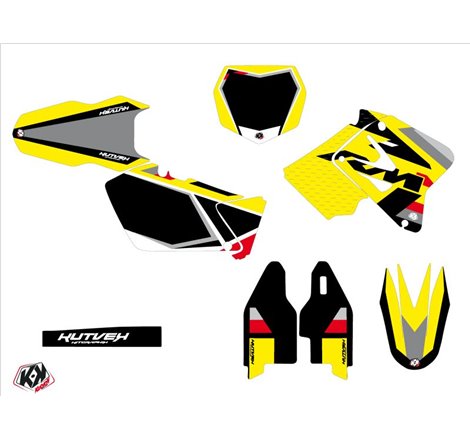 Kit Deco Moto Cross Label Suzuki 125 RM Noir