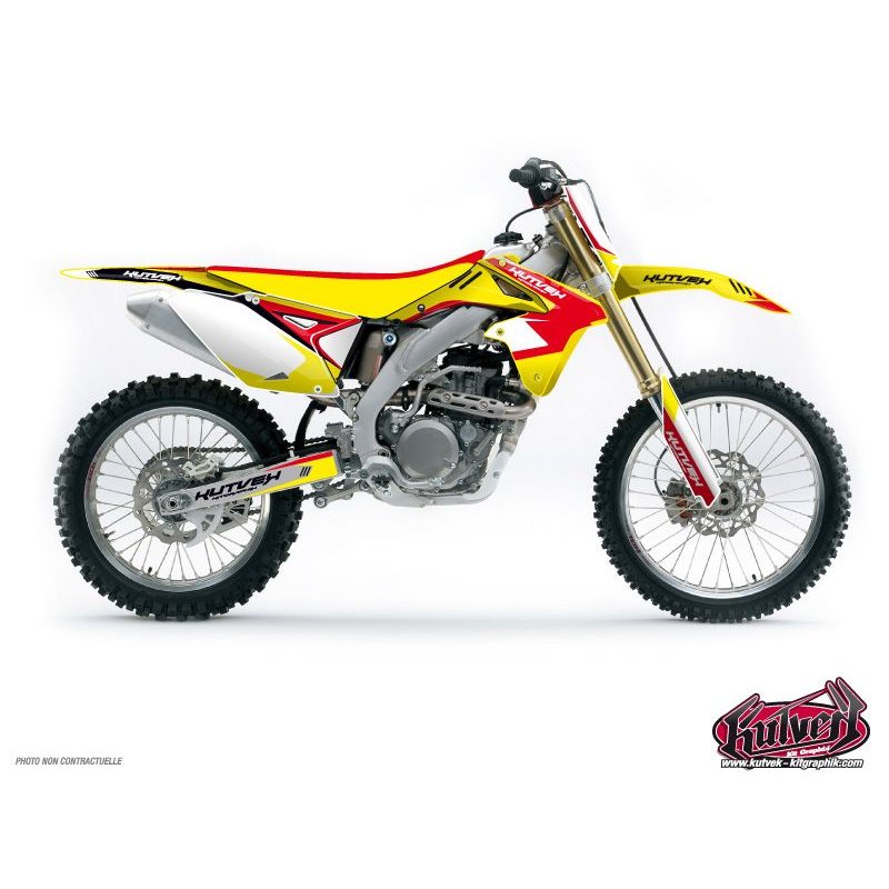 Kit Deco Moto Cross Chrono Suzuki 125 RM Rouge